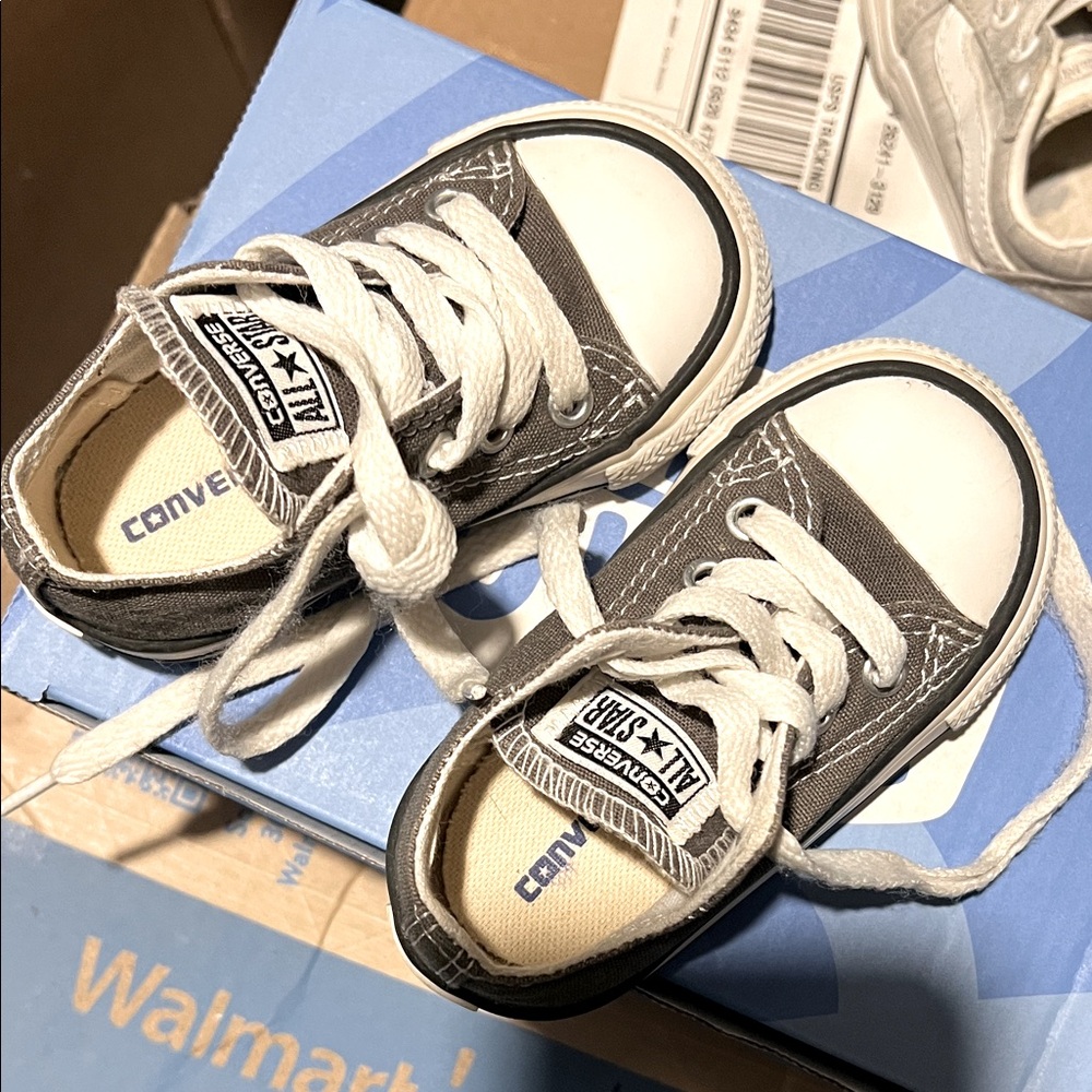 Converse Toddler Charcoal All Star Sneakers